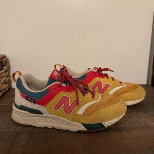 New Balance Kids' Sneakers in Yellow, Pink, and Green